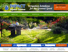 Tablet Screenshot of impactirrigationsolutions.com